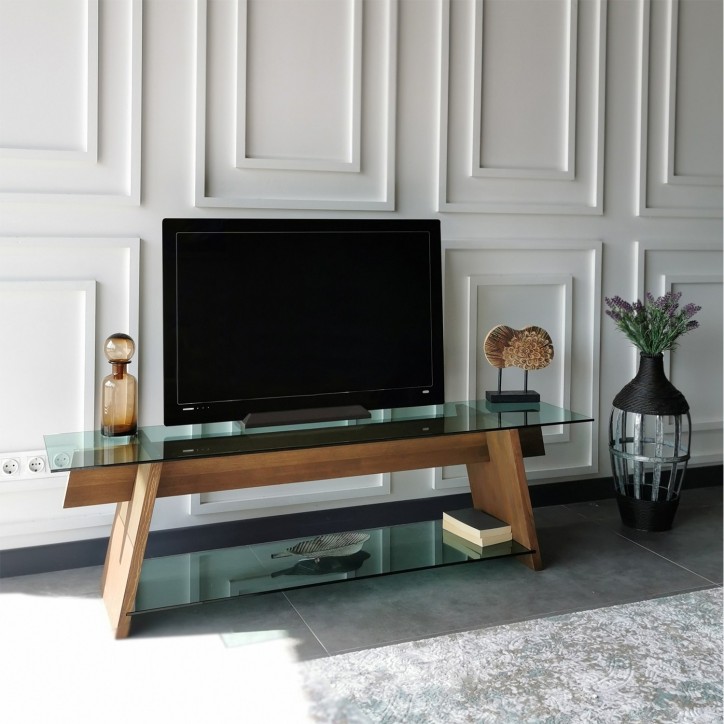 Mueble TV TV202 verde nogal