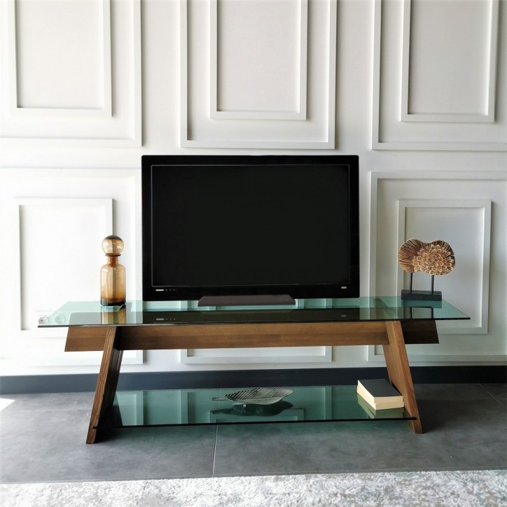 Mueble TV TV202 verde nogal