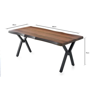 Mesa comedor Milano-1031 nogal - 974NMB1157