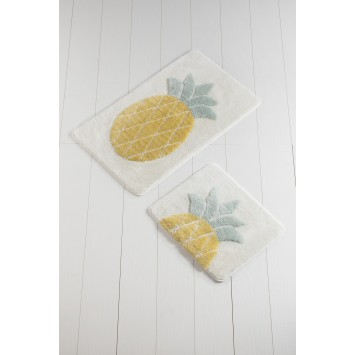 Alfombra de baño Set (2 piezas) Ananas multicolor