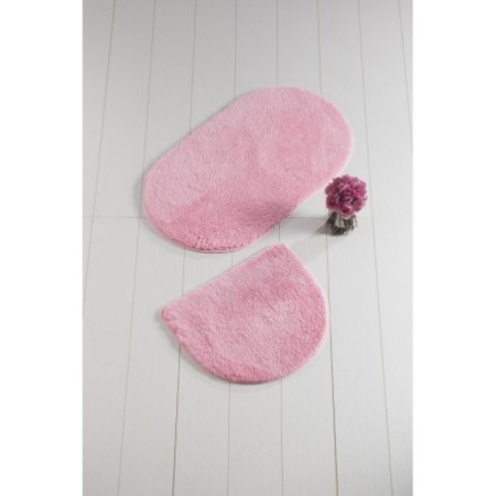 Alfombra de baño Set (2 piezas) Color of Oval  rosa dulce