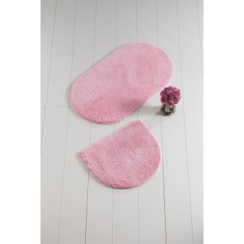 Alfombra de baño Set (2 piezas) Color of Oval  rosa dulce