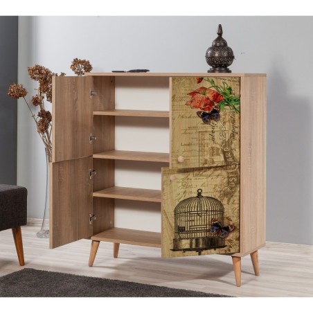 Mueble auxiliar Multilux-734 sonoma roble