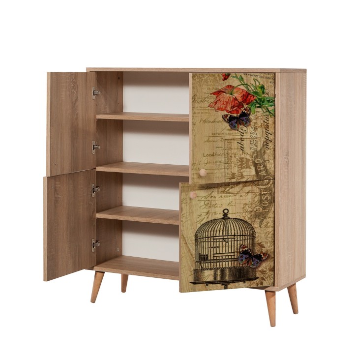 Mueble auxiliar Multilux-734 sonoma roble