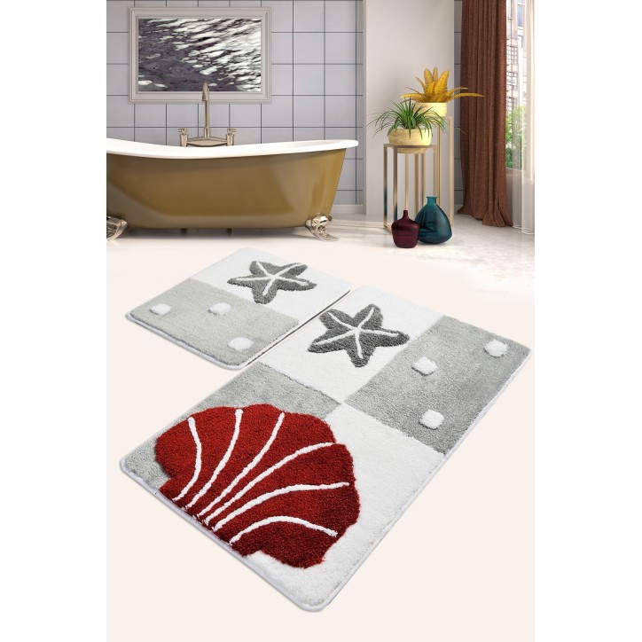 Alfombra de baño Set (2 piezas) Deniz Yıldızı  multicolor