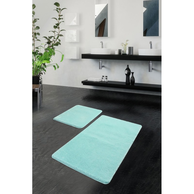 Alfombra de baño Set (2 piezas) Havai  menta