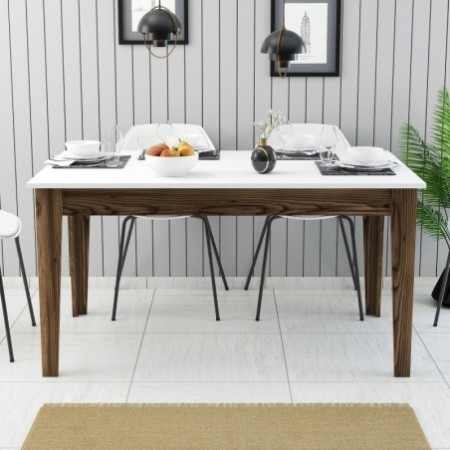 Mesa comedor Milan 514 blanco nogal