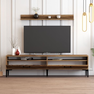 Mueble TV con estante Istanbul nogal - 845HCT3098