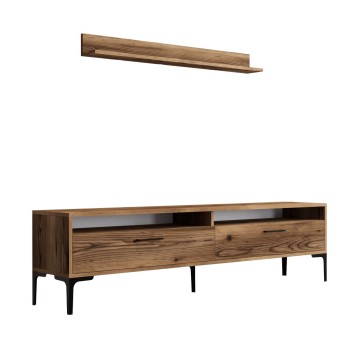 Mueble TV con estante Istanbul nogal - 845HCT3098