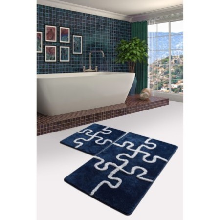 Alfombra de baño Set (2 piezas) Puzzle  multicolor