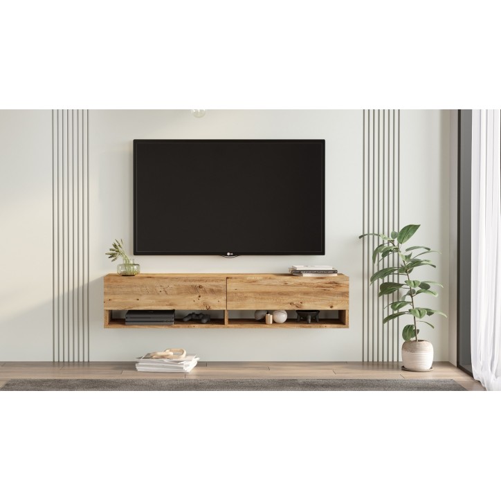 Mueble TV con estante FR11-A pino atlántico