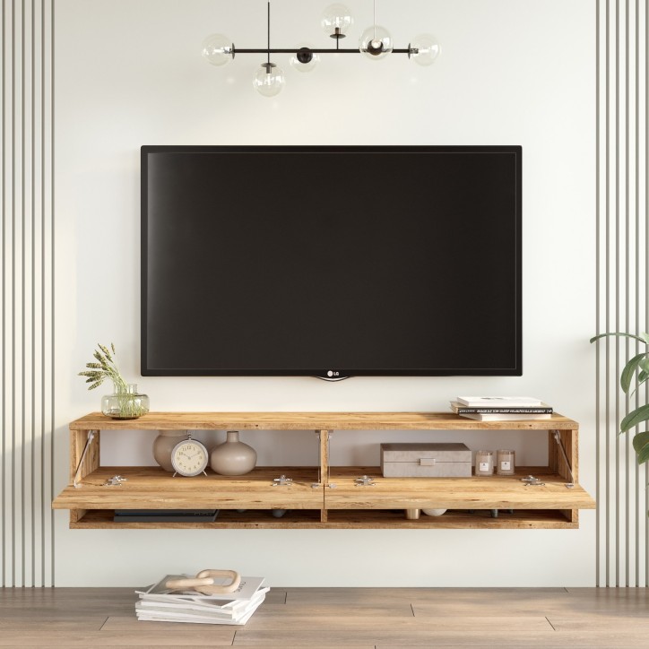 Mueble TV con estante FR11-A pino atlántico