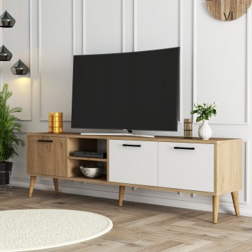 Mueble TV Exxen -1585 roble blanco - 389MZA1177