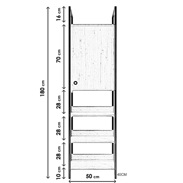 Armario Trenddy L609 roble