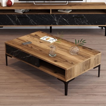 Mesa de centro Istanbul negro nogal - 845HCT5270