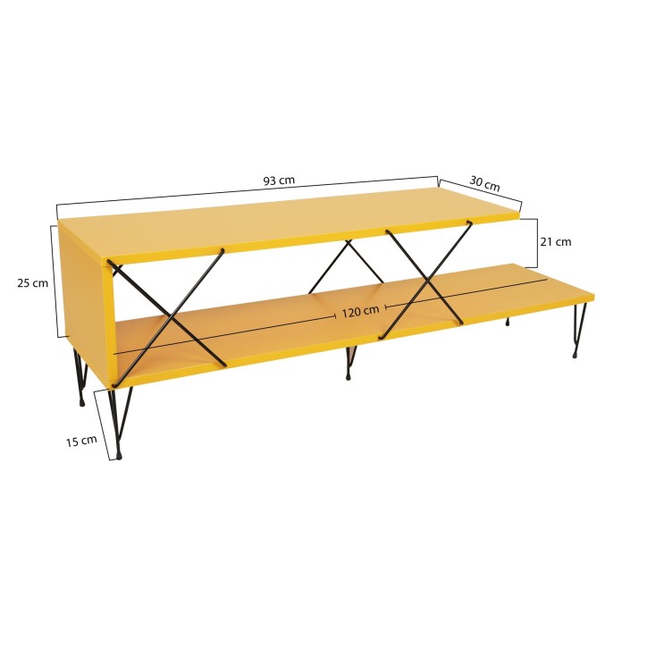 Mueble TV Street amarillo