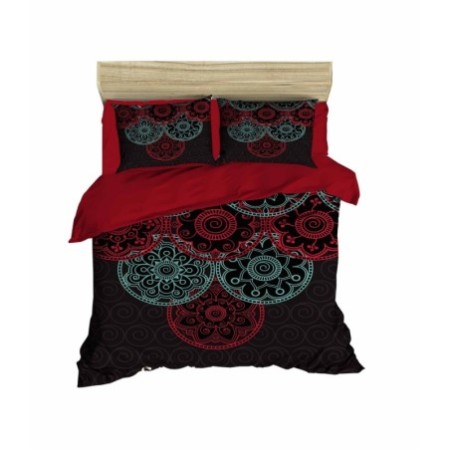 Conjunto funda de edredón King 462 menta negro roja