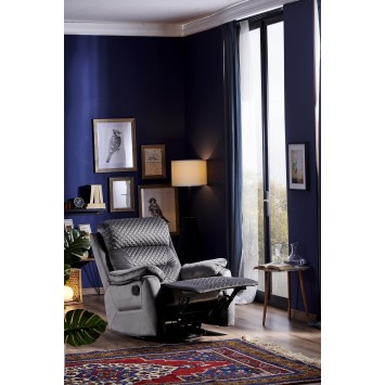 Sillón reclinable Trone gris - 480NRN2507