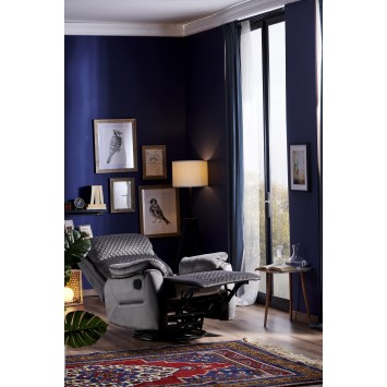 Sillón reclinable Trone gris - 480NRN2507