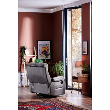 Sillón reclinable Trone gris - 480NRN2507