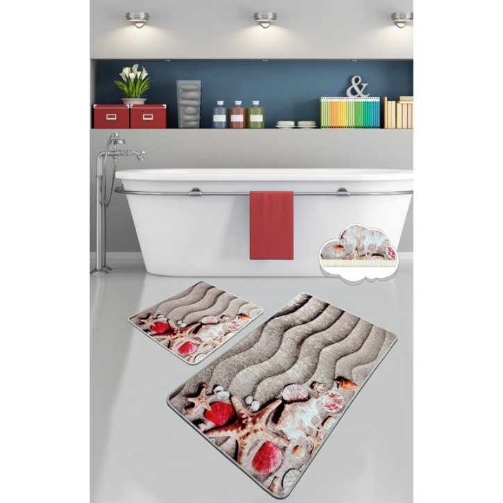 Alfombra de baño Set (2 piezas) Coast multicolor