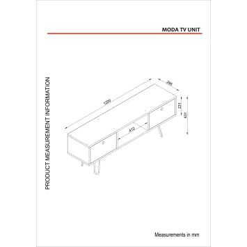 Mueble TV Moda nogal - 756FRN3059