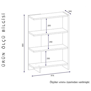 Librería Trilion blanco - 756FRN3605