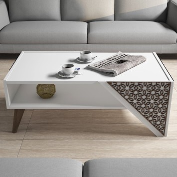 Mesa de centro Beril blanco - 845HCT2801