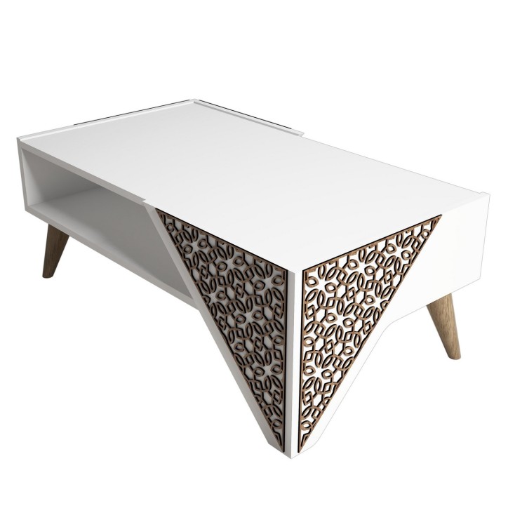 Mesa de centro Beril blanco