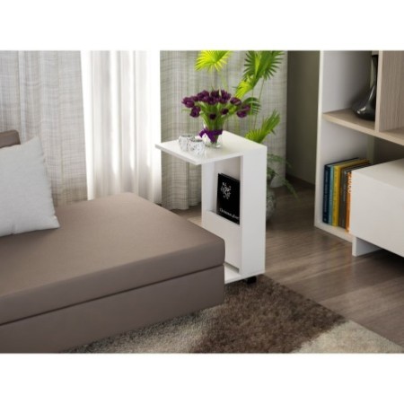 Mesa auxiliar Afitab blanco