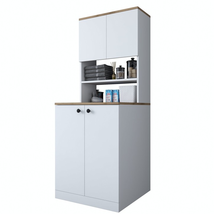 Mueble de lavadora KD102 2160 nogal blanco