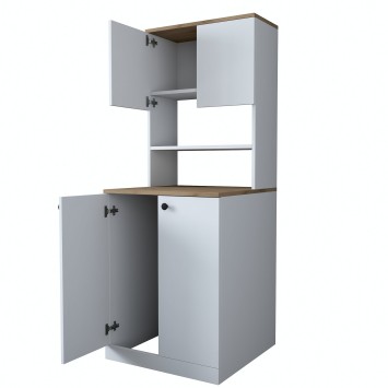 Mueble de lavadora KD102 2160 nogal blanco - 543WRN1202