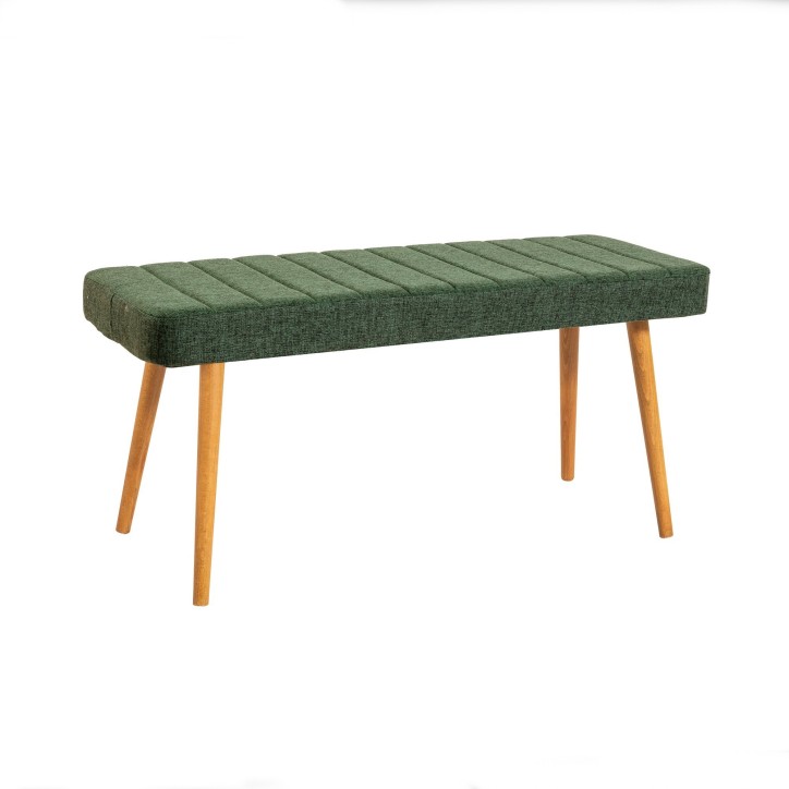 Set mesa comedor extensible y sillas (6 piezas) Santiago pino atlántico verde