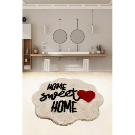 Alfombra de baño Home Sweet Home  blanco