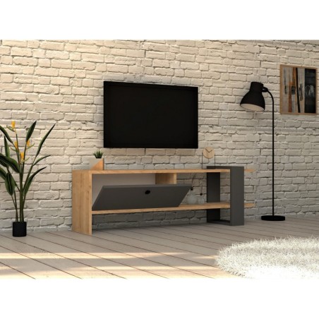 Mueble TV Yonca roble antracita