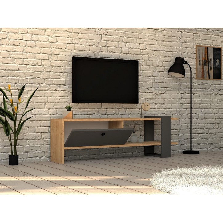 Mueble TV Yonca roble antracita