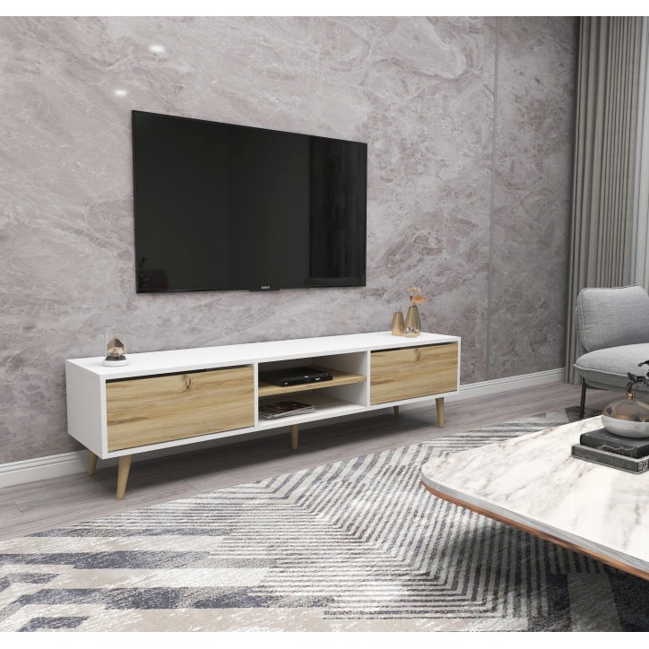 Mueble TV Kraf 180 blanco fieltro