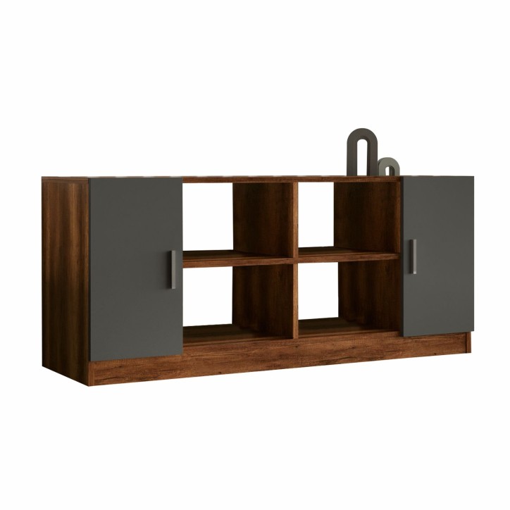 Mueble auxiliar Vario F antracita nogal