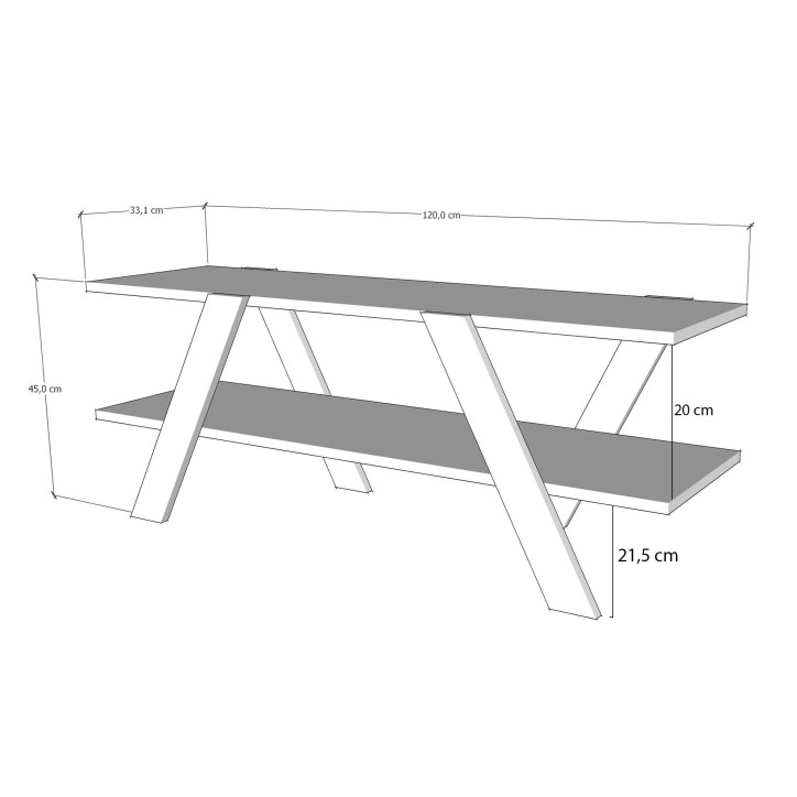 Mueble TV April antracita