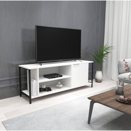 Mueble TV Bond blanco negro