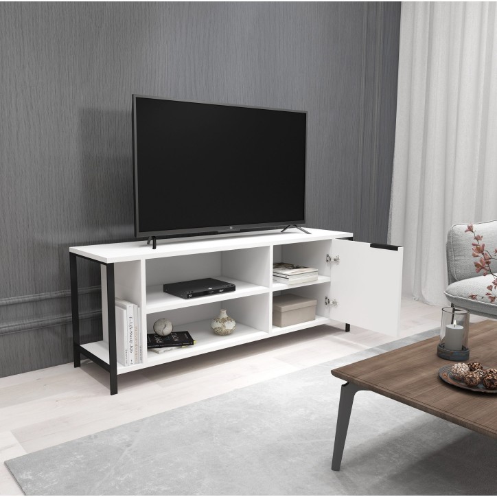 Mueble TV Bond blanco negro