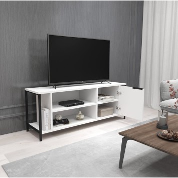 Mueble TV Bond blanco negro - 854KLN3065