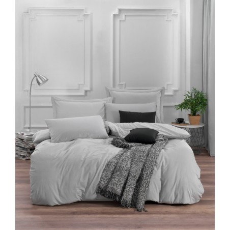 Juego ropa de cama Super King Ranforce Fresh Color  gris claro