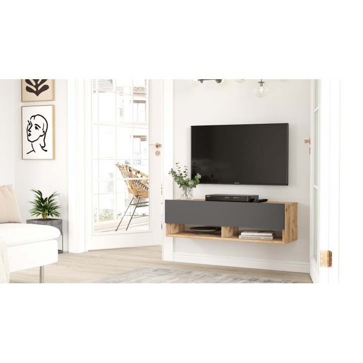 Mueble TV FR13-AA pino atlántico antracita