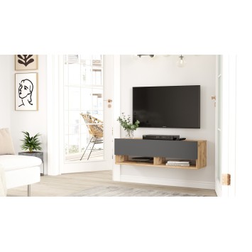 Mueble TV FR13-AA pino atlántico antracita - 956LCS1618