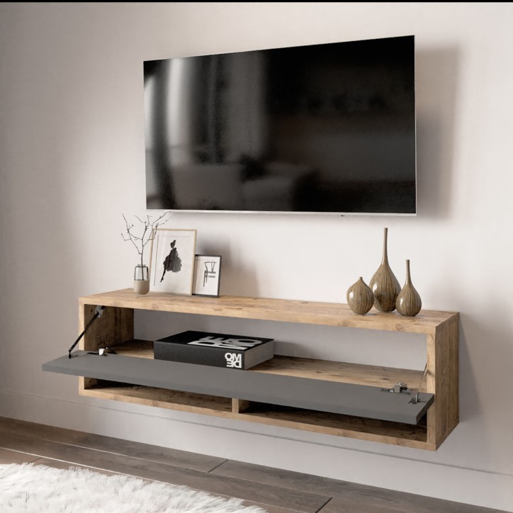 Mueble TV FR13-AA pino atlántico antracita