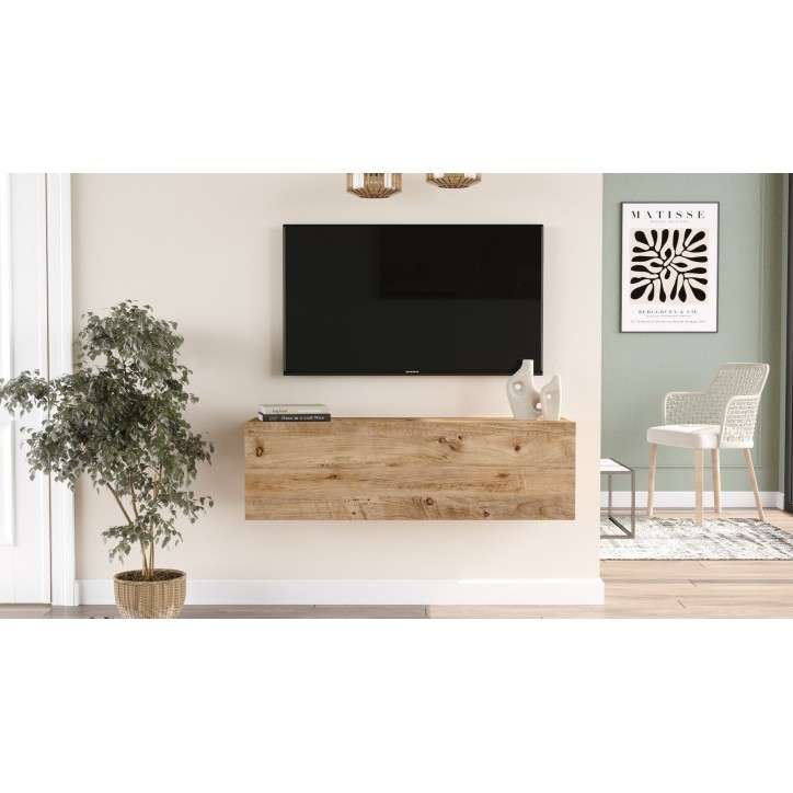 Mueble TV con estante FR12-A pino atlántico