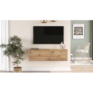 Mueble TV con estante FR12-A pino atlántico - 956LCS1679