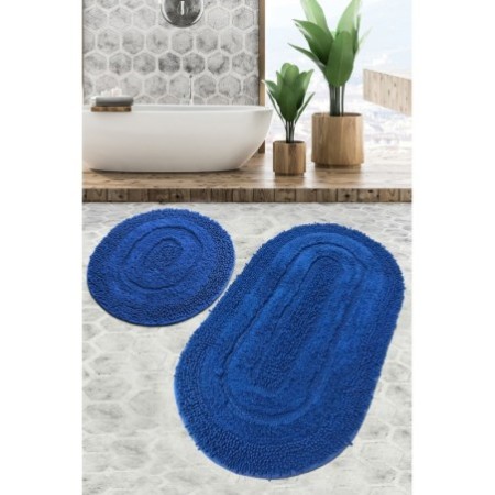 Alfombra de baño Set (2 piezas) Macoroni  azul