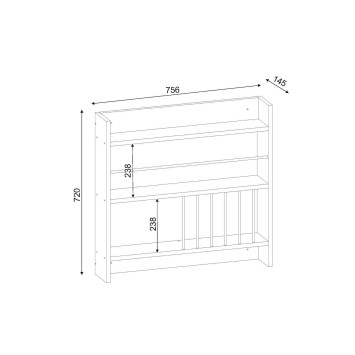 Estante de cocina Dellena blanco - 756FRN3905